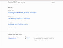 Tablet Screenshot of dabblee.com
